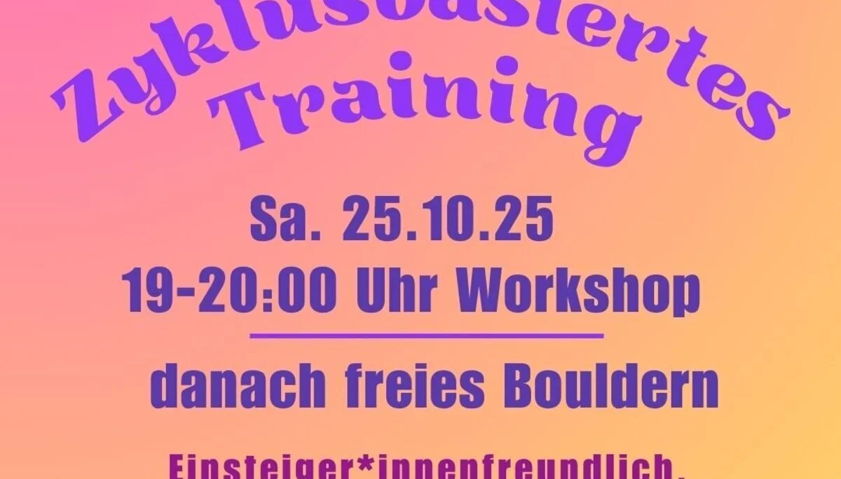 FLINTA Bouldern meets Zyklusbasiertes Training | © VKM