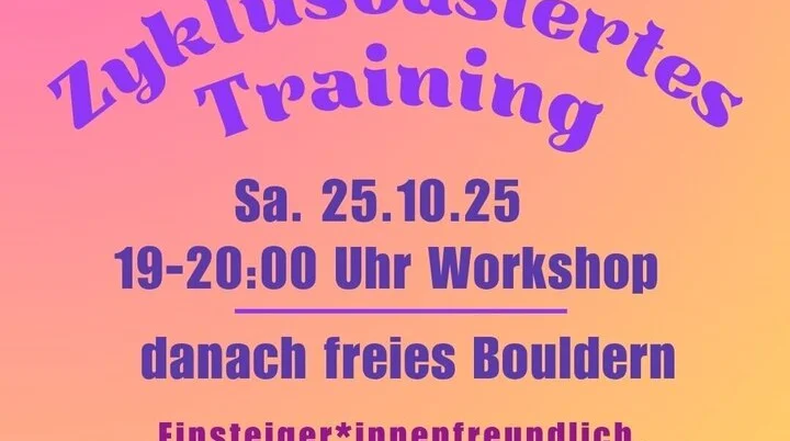 FLINTA Bouldern meets Zyklusbasiertes Training | © VKM