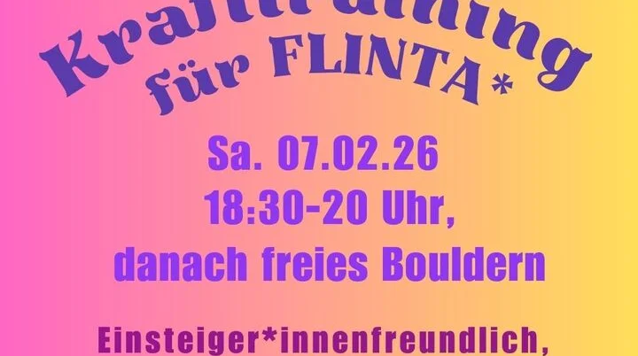 Veranstaltungsbild Krafttraining für FLINTA* | © VKM