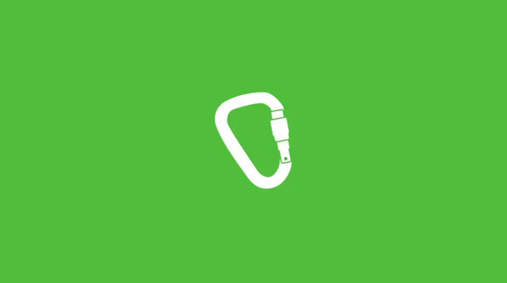 Piktogramm eines Karabiners | © Kletterhalle Marburg via canva.com