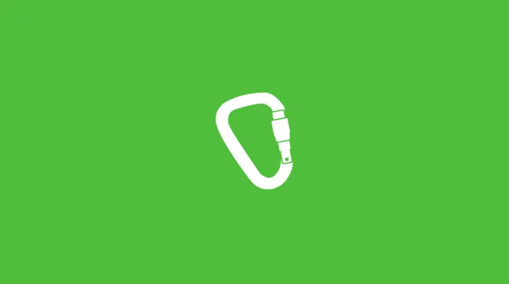 Piktogramm eines Karabiners | © Kletterhalle Marburg via canva.com
